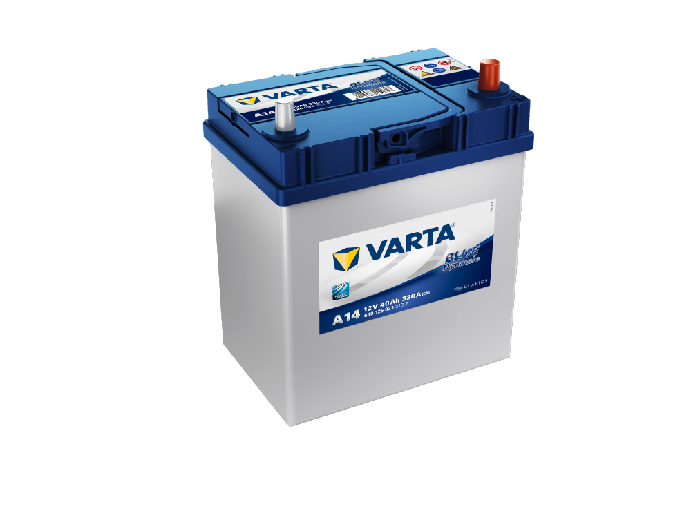 Akumulators VARTA BLUE DYNAMIC A14 12V 40Ah 330A (EN) 187x127x207 0/3