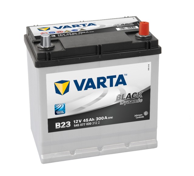 Akumulators VARTA BLACK DYNAMIC B23 12V 45Ah 300A (EN) 219x135x225 0/1
