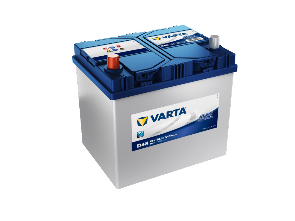 Akumulators VARTA BLUE DYNAMIC D48 12V 60Ah 540A (EN) 232x173x225 1/1