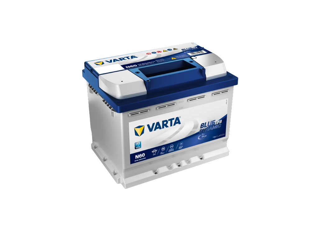 Akumulators VARTA Blue Dynamic EFB N60 12V 60Ah(c20) 650A(EN) 242x175x190mm 0/1 B13