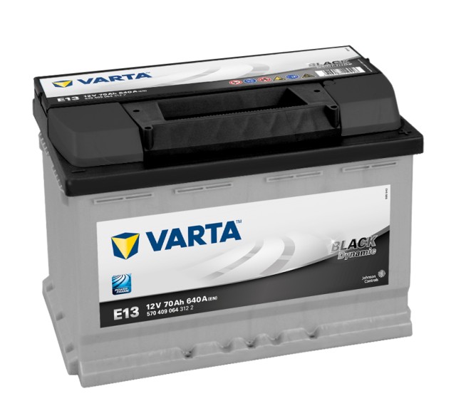 Akumulators VARTA Black Dynamic E13 12V 70Ah(c20) 640A(EN) 278x175x190mm 0/1 B13