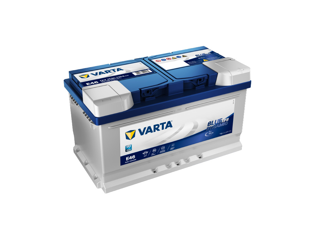 Akumulators VARTA Blue Dynamic EFB E46 12V 75Ah 730A (EN) 315x175x175 0/1