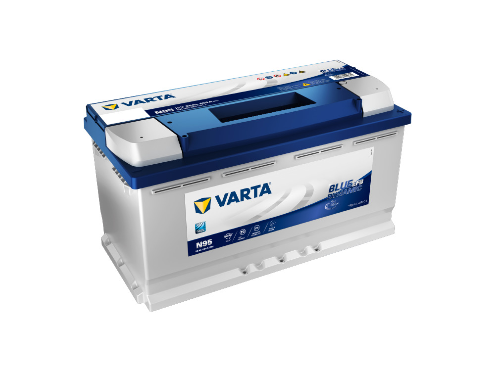 Akumulators VARTA Blue Dynamic EFB N95 12V 95Ah(c20) 850A(EN) 353x175x190mm 0/1 B13