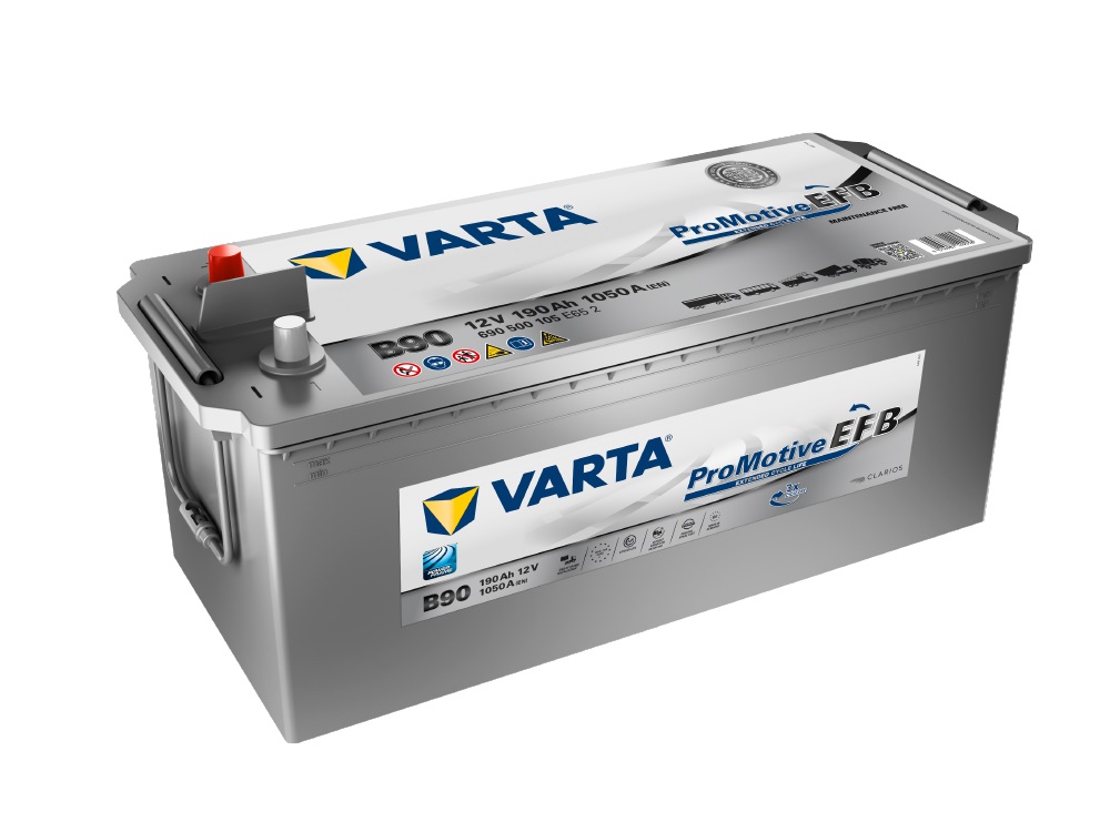 Kravas a/m akumulators VARTA TRUCK EFB B90 12V 190Ah 1050A (EN) 513x223x223 3/1