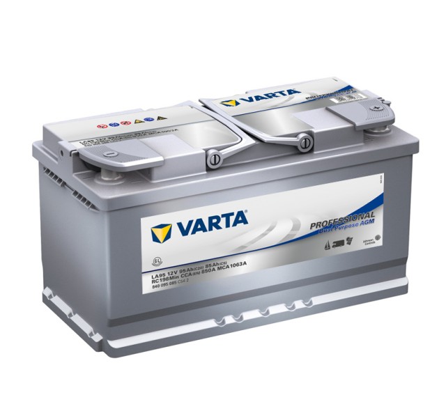 Akumulators  VARTA PROFESSIONAL AGM LA95 12V 95Ah 850A (EN), 353x175x190, 0/1