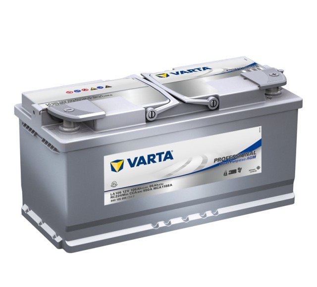 Akumulators  VARTA PROFESSIONAL AGM LA105 12V 105Ah 950A (EN), 394x175x190, 0/1