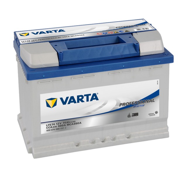 Akumulators  VARTA PROF. STARTER 100 LFS74 12V 74Ah 680A (EN), 278x175x190, 0/1