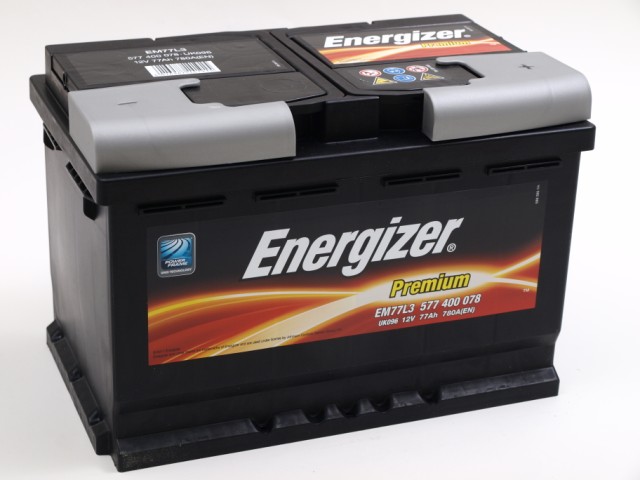 Akumulators ENERGIZER Premium EM77-L3 = E44 12V 77Ah 780A(EN) 278x175x190 0/1