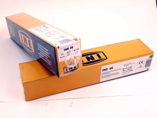 Rutila elektrodi INE 46 3.2mm x350, AWS A5.1 E6013 EN ISO 2560-A: E42 0 RC 1 1, TUV 09672, paka 5kg, apmēram 173 gab