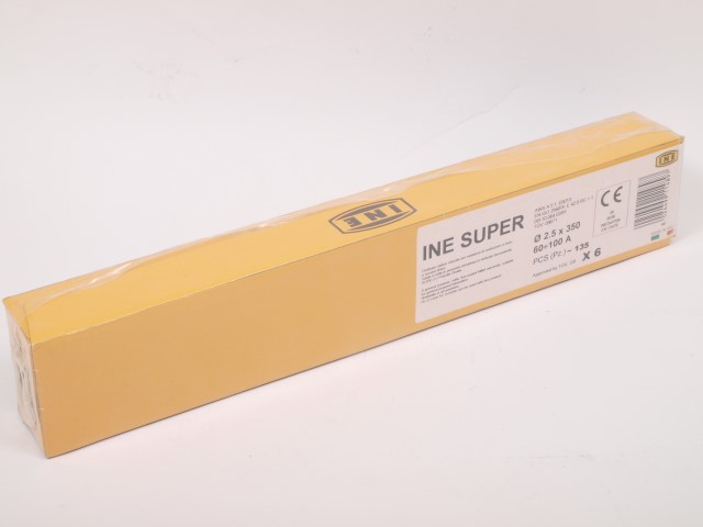 Rutila elektrodi INE SUPER 2.5mm350, AWS A5.1 E6013 , DB10.064.02/01 TUV 09671, paka 2.5kg