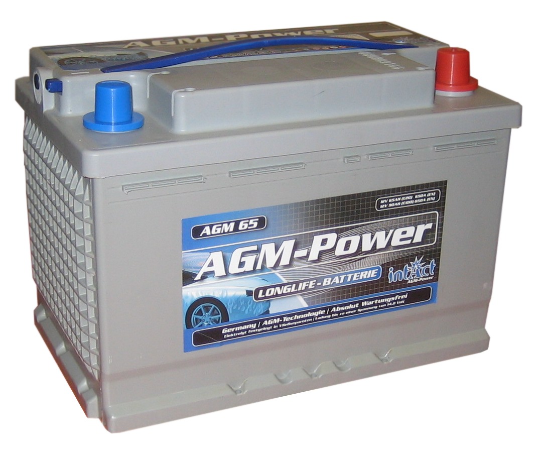 Intact AGM-Power 12 V 65Ah (c20), 90Ah (c100) 278x175x190 0/1