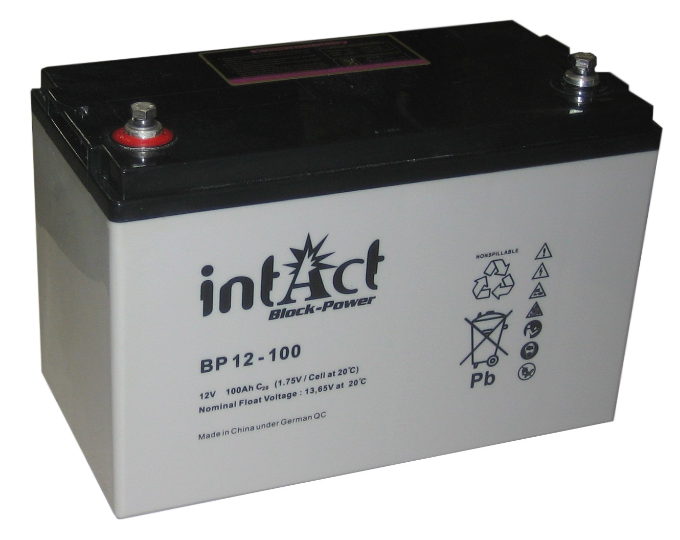 Intact Block-Power 12 V 100Ah (c10) 330x173x220 1/F-M8