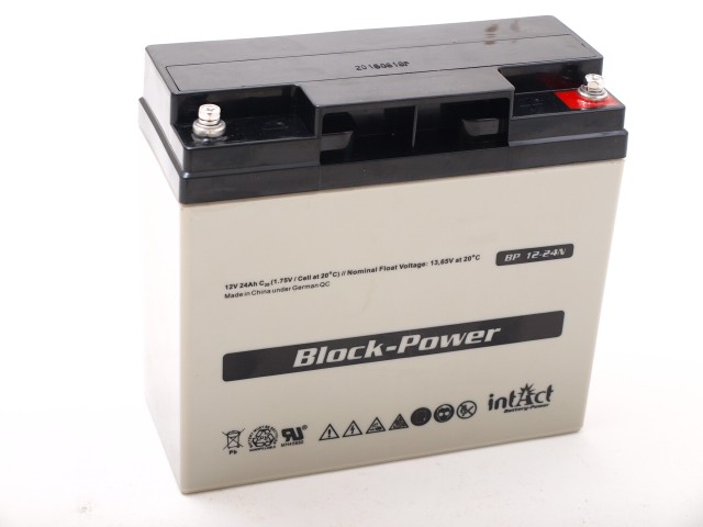 Intact Block-Power 12 V 24Ah (c20) 181x77x167 0/F-M5