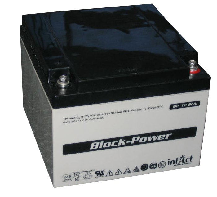 Intact Block-Power 12 V 26Ah (c20) 166x175x125 0/F-M5