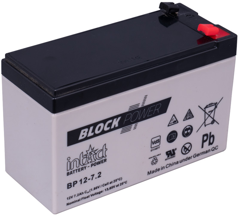 Intact Block-Power 12 V 7.2Ah (c20) 151x65x98 3/S-4.8