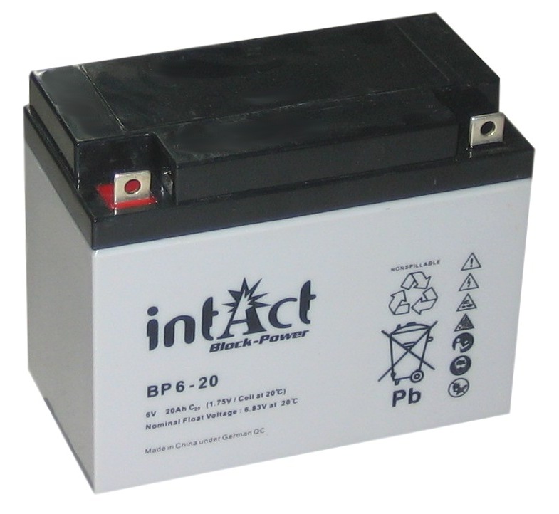 Intact Block-Power 6 V 20Ah (c20) 157x83x125 1/F-M5