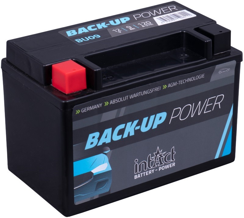 Intact Back-Up-Power 12 V 9Ah (c20) 120 A(EN) 150x87x105 1/skrvju sav.