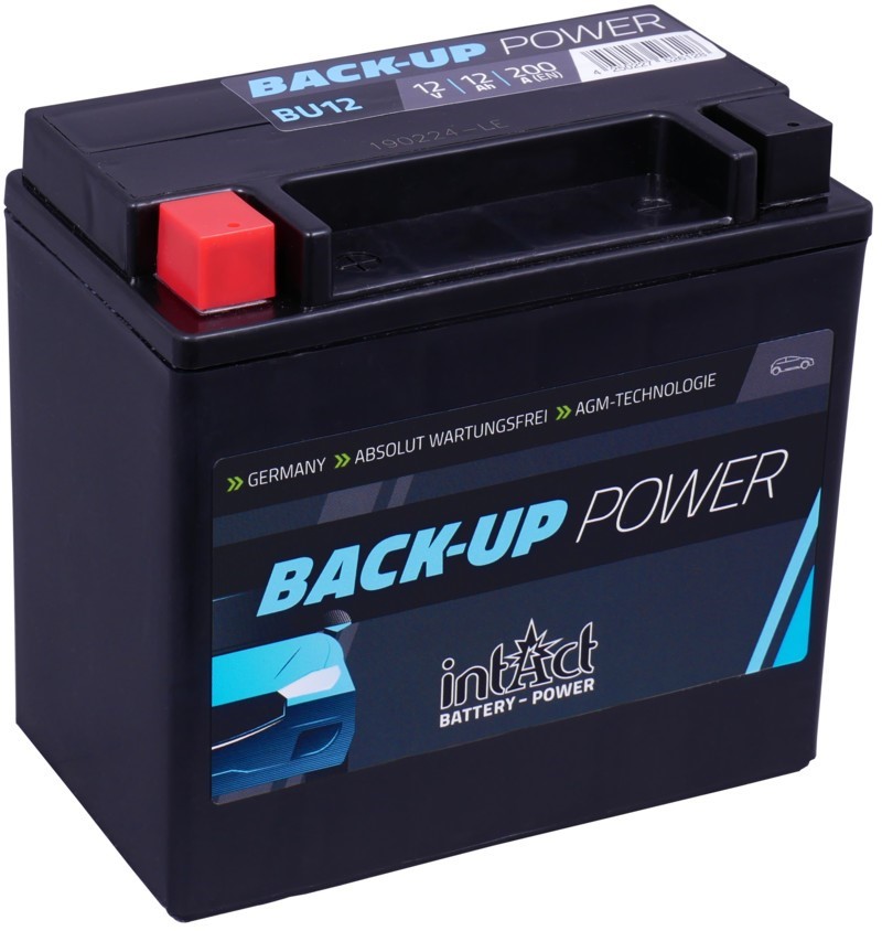 Intact Back-Up-Power 12 V 12Ah (c20) 200 A(EN) 150x87x145 1/skrvju sav.