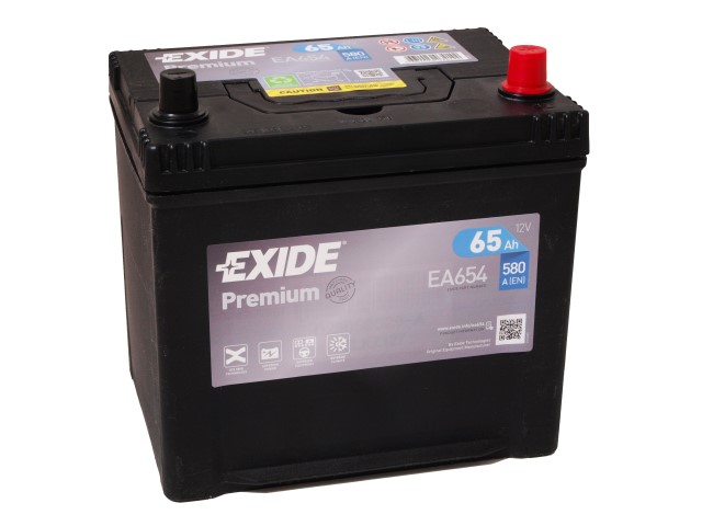 Akumulators EXIDE PREMIUM EA654 12V 65Ah  580 A(EN) 230x172x220 0/1