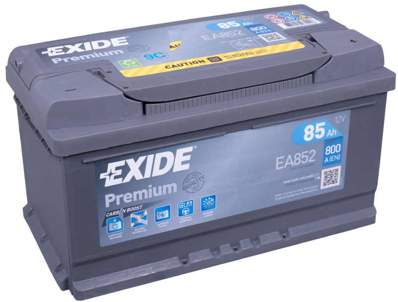 Akumulators EXIDE PREMIUM EA852 12V 85Ah 800A(EN) 315x175x175 0/1