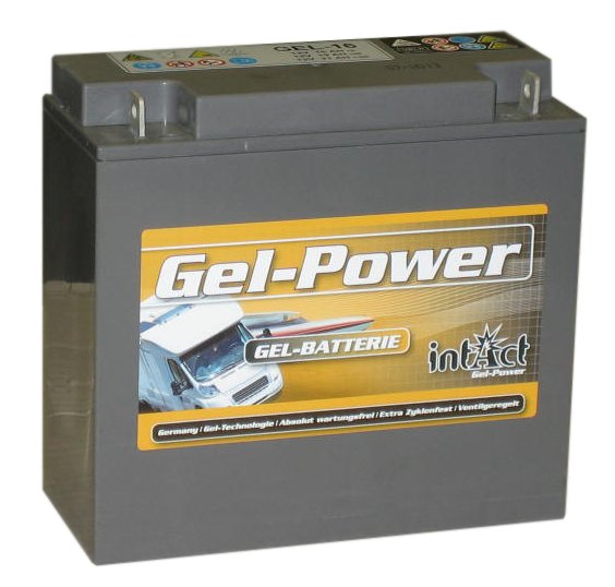 Intact Gel-Power 12 V 14Ah (c5), 16Ah (c20), 18Ah (c100) 181x76x167 0/G-M5