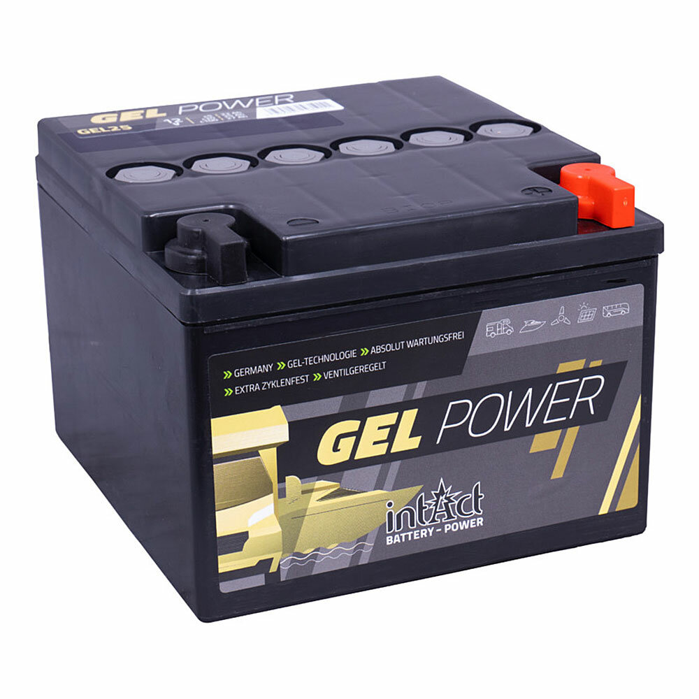 Intact Gel-Power 12 V 22Ah (c5), 25Ah (c20), 27Ah (c100) 167x176x126 0/G-M5 IZPRDOANA