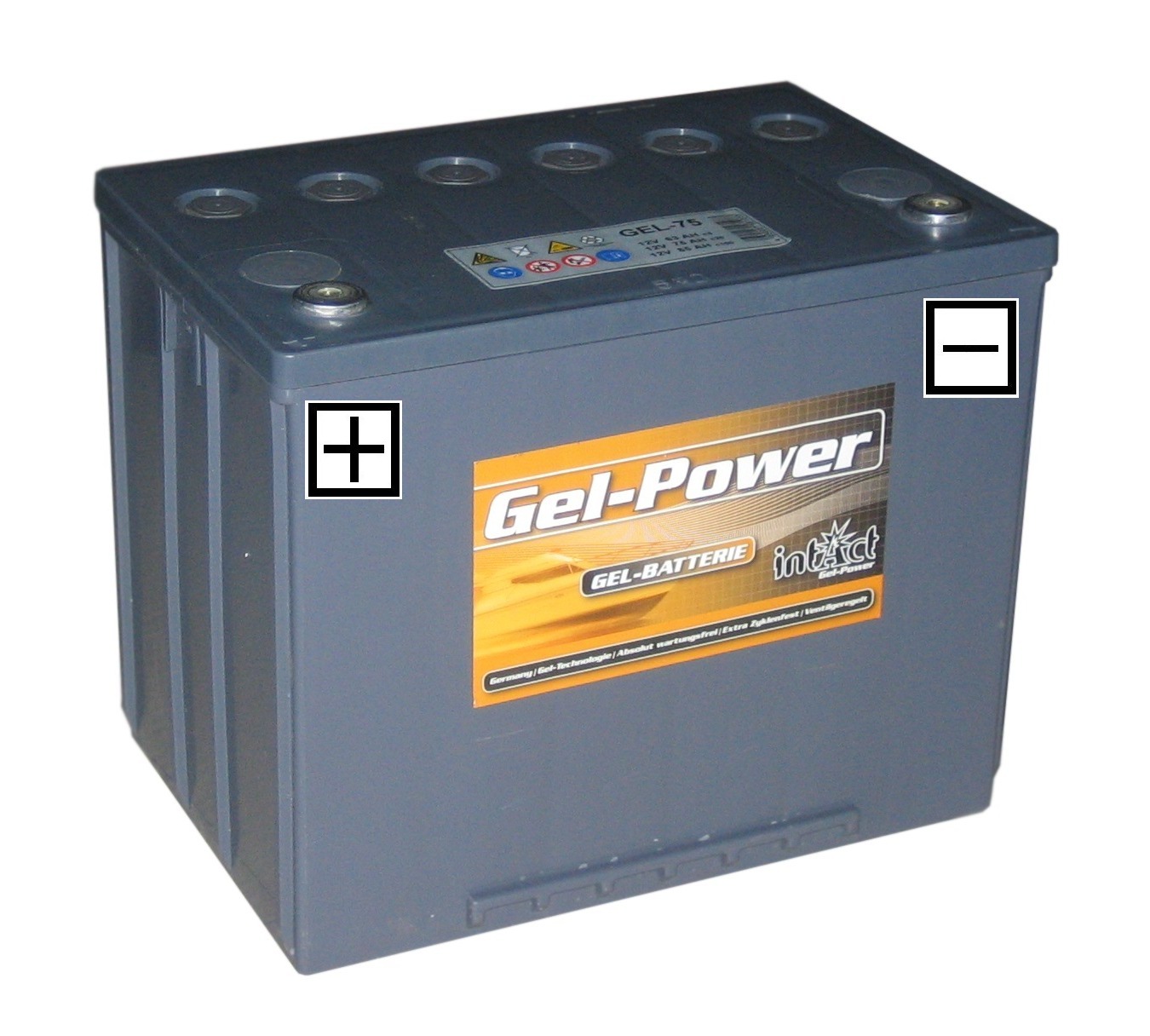 Intact Gel-Power 12 V 63Ah (c5), 70Ah (c20), 80Ah (c100) 260x171x210 1/F-M6