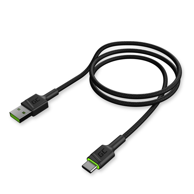 Kabelis USB-A - USB-C Green Cell 1.2m